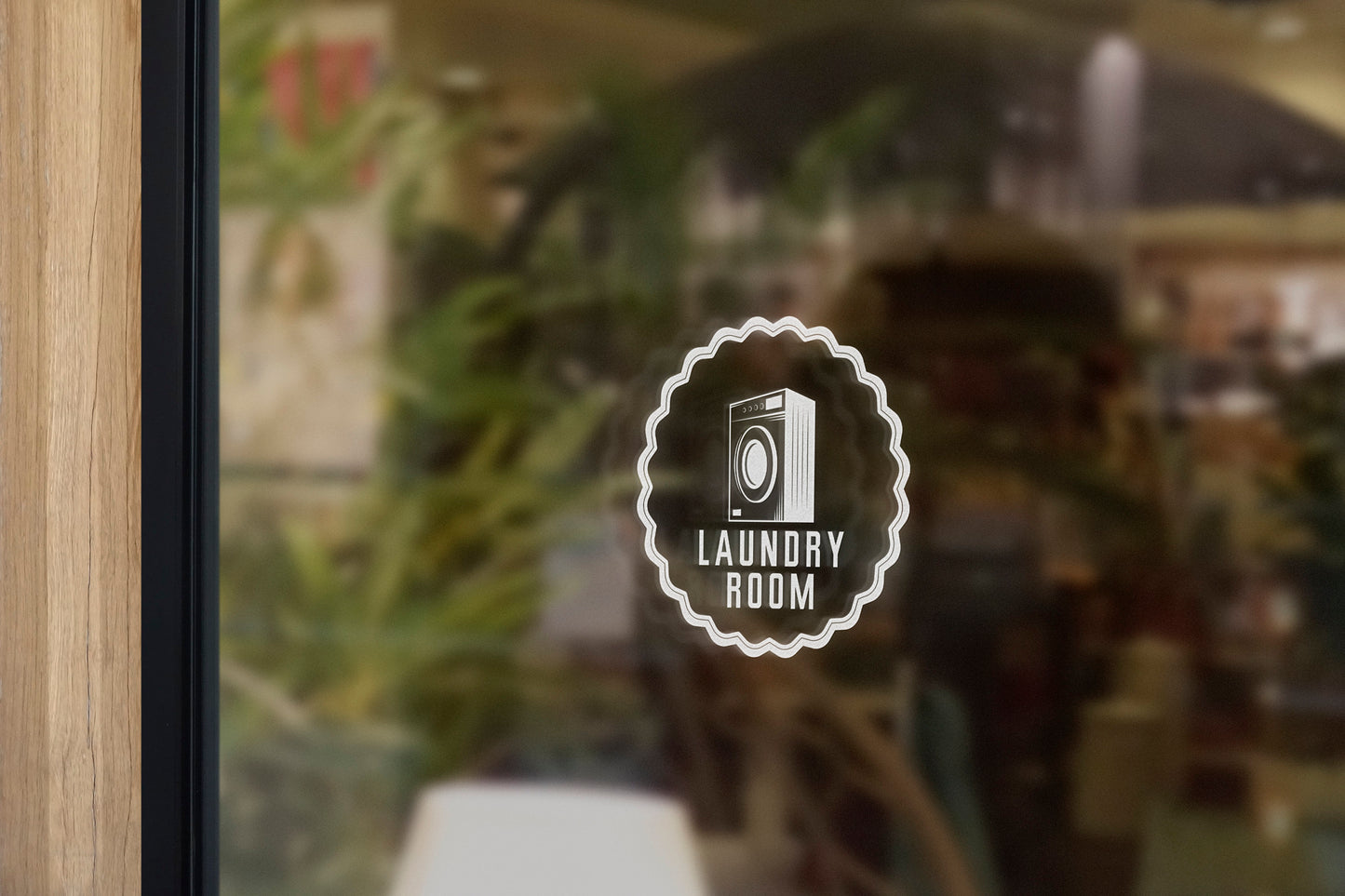 Laundromat - Vinyl Window Decal, Standard / Custom Sizes, PEEL AND STICK, Window Sticker, for Storefront, Businesses, Café, Shop, and More!