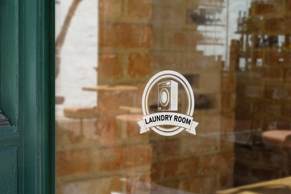 Laundromat - Vinyl Window Decal, Standard / Custom Sizes, PEEL AND STICK, Window Sticker, for Storefront, Businesses, Café, Shop, and More!