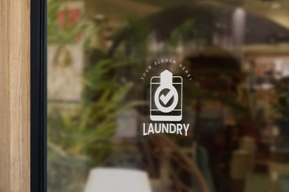 Laundromat - Vinyl Window Decal, Standard / Custom Sizes, PEEL AND STICK, Window Sticker, for Storefront, Businesses, Café, Shop, and More!