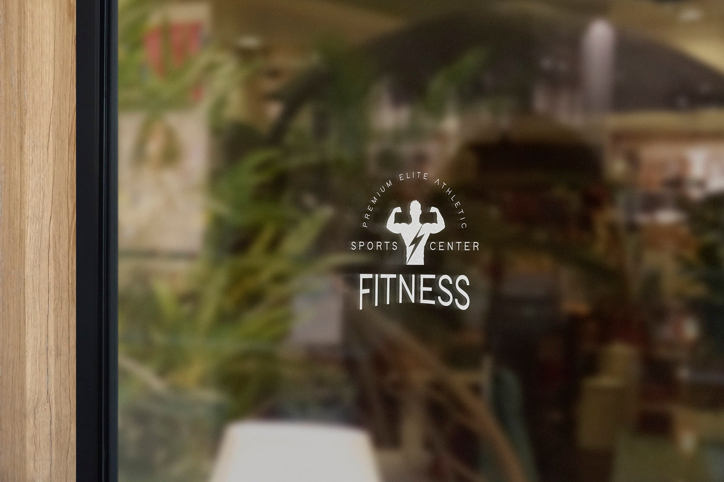 Fitness - Vinyl Window Decal, Standard / Custom Sizes, PEEL AND STICK, Window Sticker, for Storefront, Businesses, Café, Shop, and More!