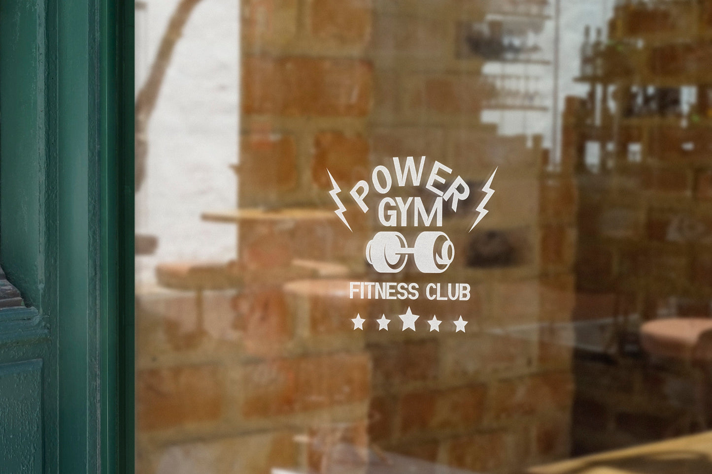 Fitness - Vinyl Window Decal, Standard / Custom Sizes, PEEL AND STICK, Window Sticker, for Storefront, Businesses, Café, Shop, and More!