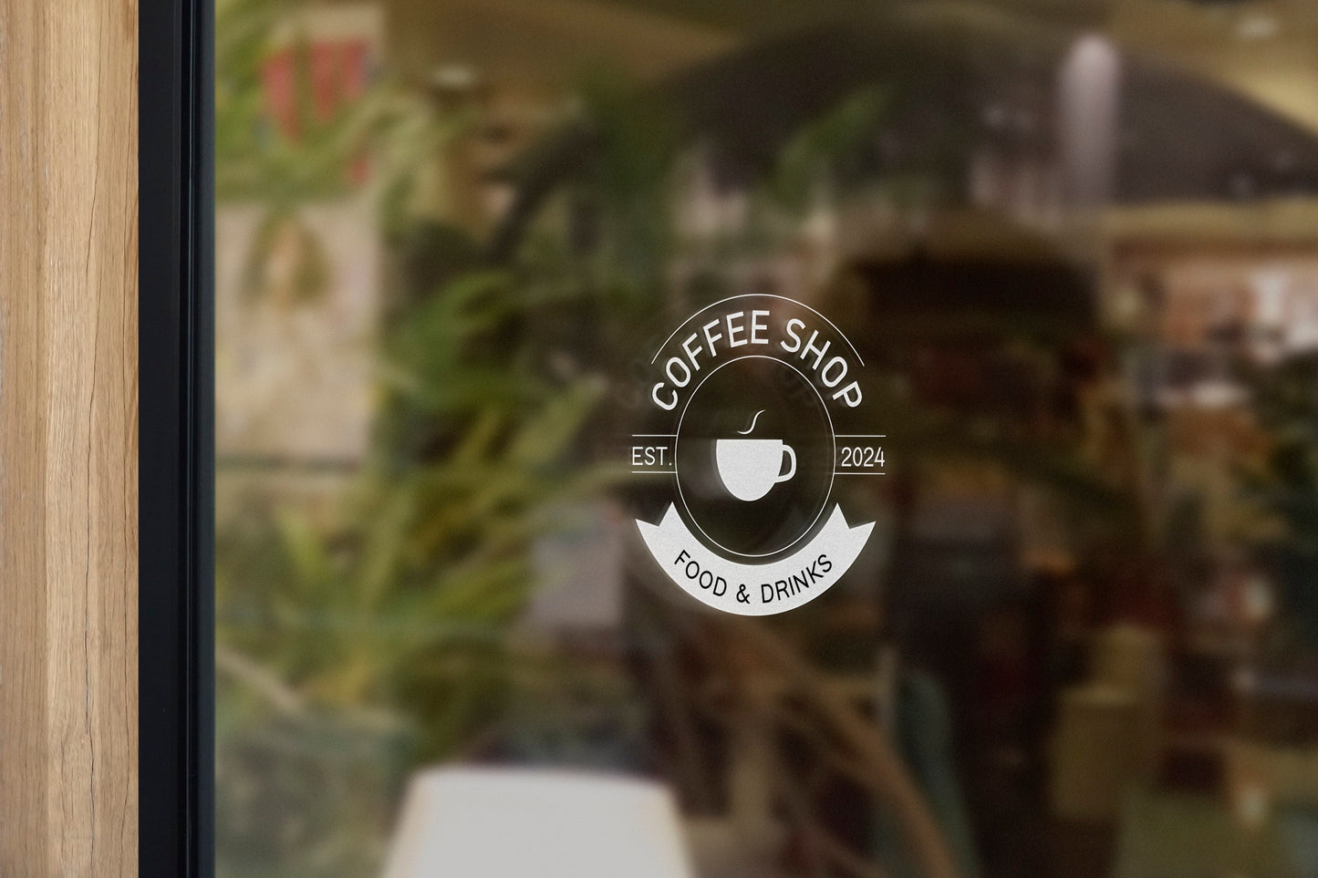 Coffee Shop - Vinyl Window Decal, Standard / Custom Sizes, PEEL AND STICK, Window Sticker, for Storefront, Businesses, Café, Shop, and More!