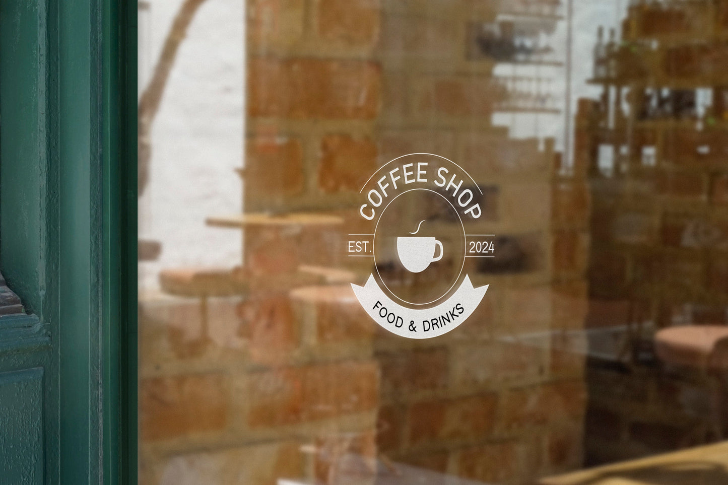 Coffee Shop - Vinyl Window Decal, Standard / Custom Sizes, PEEL AND STICK, Window Sticker, for Storefront, Businesses, Café, Shop, and More!