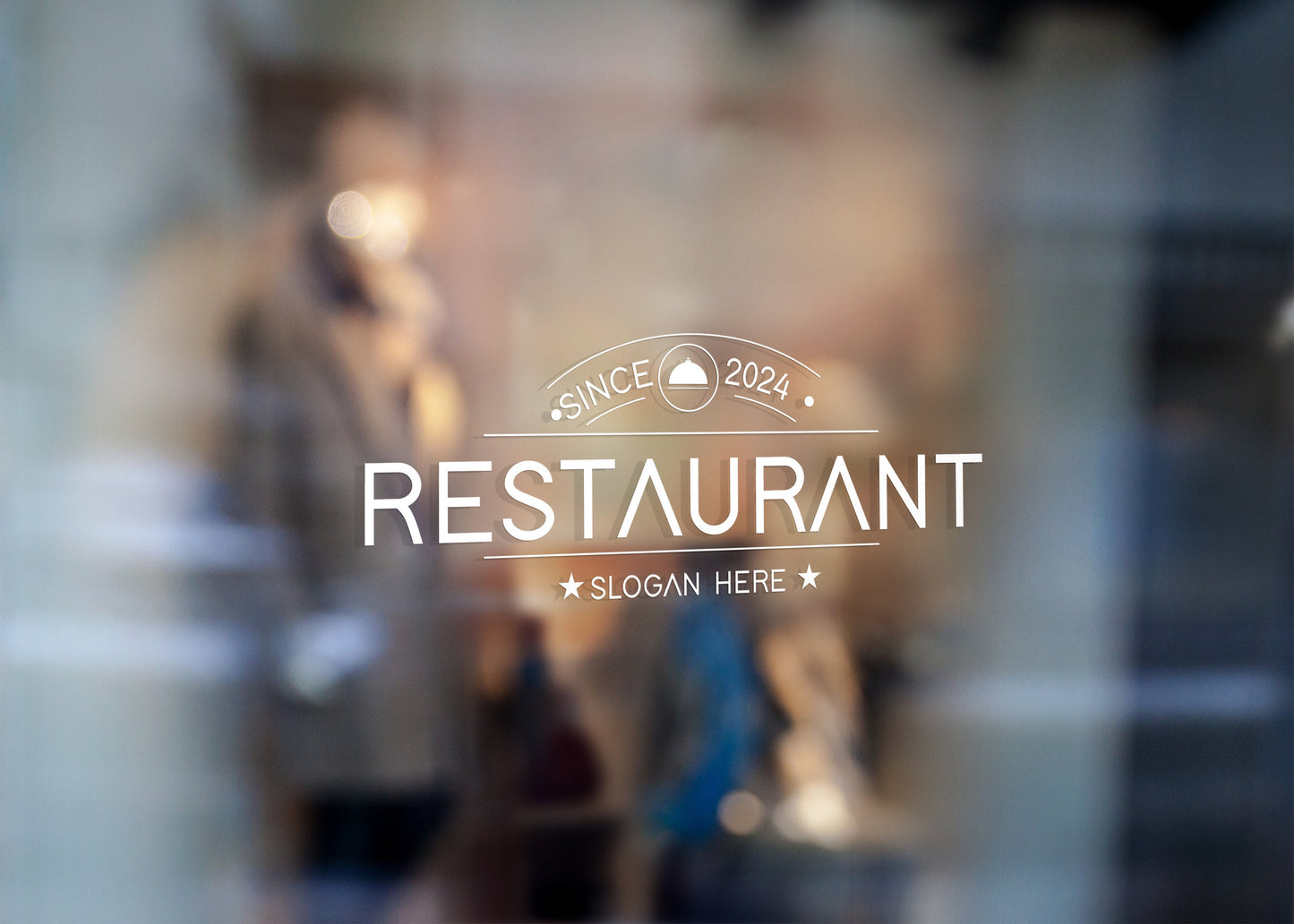 Restaurant - Vinyl Window Decal, Standard / Custom Sizes, PEEL AND STICK, Window Sticker, for Storefront, Businesses, Café, Shop, and More!