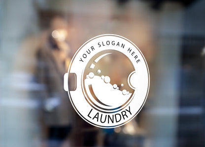 Laundromat - Vinyl Window Decal, Standard / Custom Sizes, PEEL AND STICK, Window Sticker, for Storefront, Businesses, Café, Shop, and More!