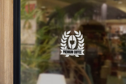 Coffee Shop - Vinyl Window Decal, Standard / Custom Sizes, PEEL AND STICK, Window Sticker, for Storefront, Businesses, Café, Shop, and More!