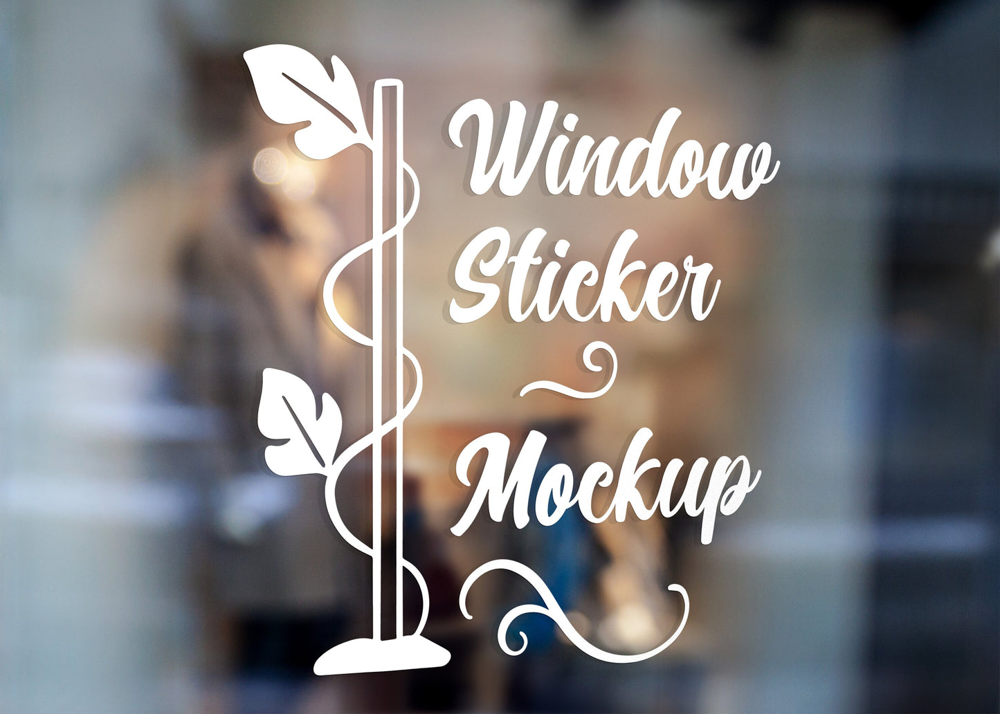 Vinyl Window Decal, Standard / Custom Sizes, PEEL AND STICK, Window Sticker, for Storefront, Businesses, Café, Shop, and More!