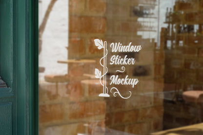 Vinyl Window Decal, Standard / Custom Sizes, PEEL AND STICK, Window Sticker, for Storefront, Businesses, Café, Shop, and More!