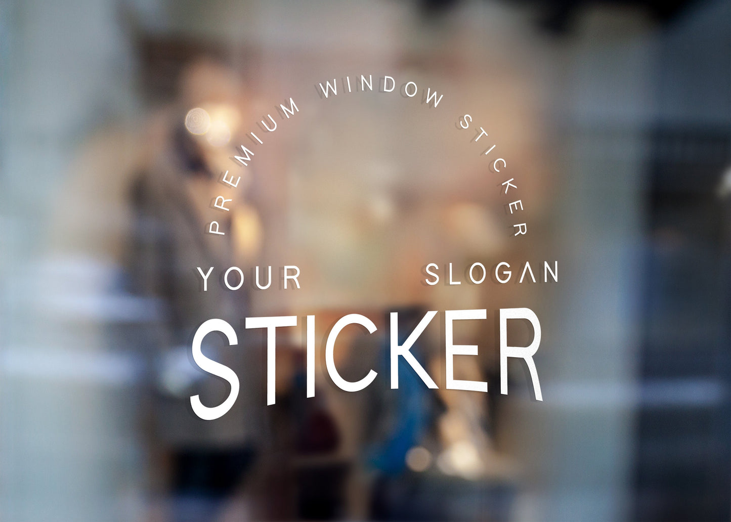 Vinyl Window Decal, Standard / Custom Sizes, PEEL AND STICK, Window Sticker, for Storefront, Businesses, Café, Shop, and More!