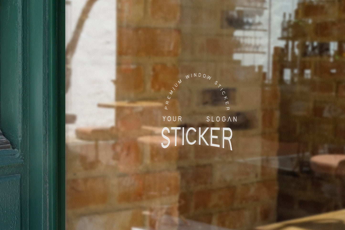 Vinyl Window Decal, Standard / Custom Sizes, PEEL AND STICK, Window Sticker, for Storefront, Businesses, Café, Shop, and More!