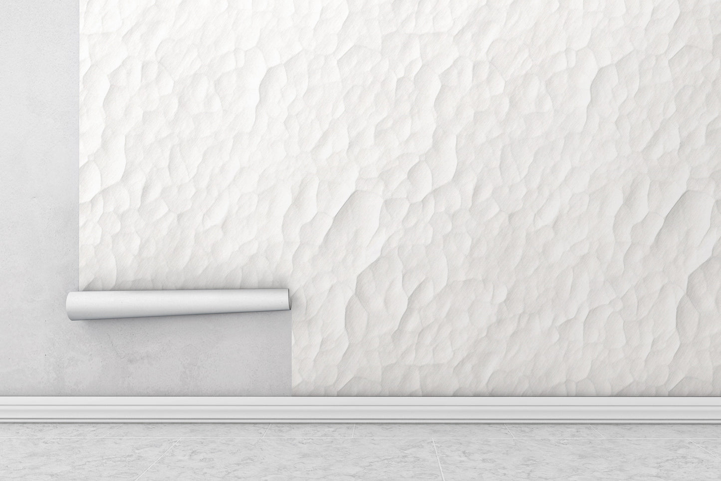 Removable Wallpaper, Minimalist White Pattern - Peel & Stick, Reusable, Self Adhesive, 26" Panels, Easy Install, Seamless