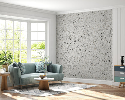 Removable Wallpaper, White Glitter Design - Peel & Stick, Reusable, Self Adhesive, 26" Panels, Easy Install, Seamless