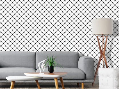 Removable Wallpaper, Connecting Dot Pattern - Peel & Stick, Reusable, Self Adhesive, 26 Inch Fixed Panels Easy Install, Seamless Design