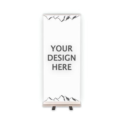 Retractable Banner Stand - P.O.P. Roll Up Banner Display - 81.75" X 24.5" - Banner Sign - Send Message For Custom Order