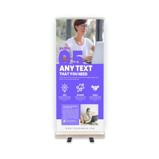 Retractable Banner Stand - P.O.P. Roll Up Banner Display - 81.5" X 33.5" - Banner Sign - Send Message For Custom Order