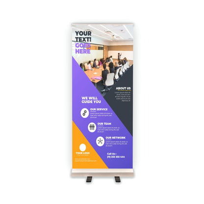 Retractable Banner Stand - P.O.P. Roll Up Banner Display - 81.5" X 33.5" - Banner Sign - Send Message For Custom Order