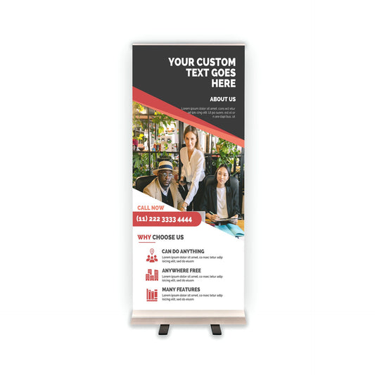 Retractable Banner Stand - P.O.P. Roll Up Banner Display - 81.5" X 33.5" - Banner Sign - Send Message For Custom Order