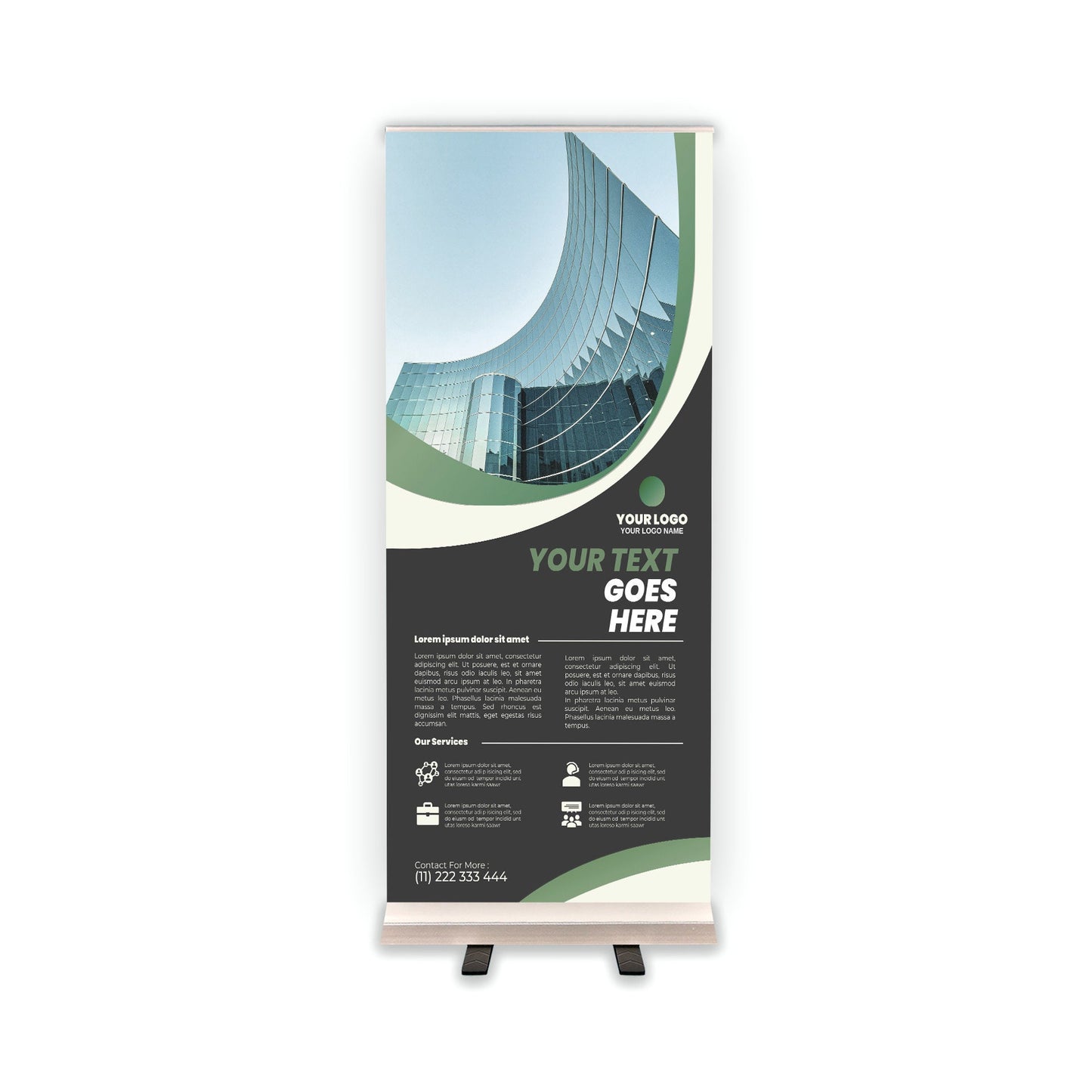 Retractable Banner Stand - P.O.P. Roll Up Banner Display - 81.5" X 33.5" - Banner Sign - Send Message For Custom Order