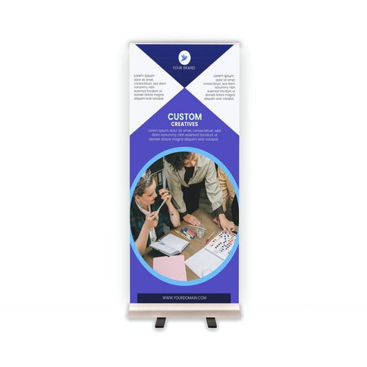 Retractable Banner Stand - P.O.P. Roll Up Banner Display - 81.5" X 33.5" - Banner Sign - Send Message For Custom Order