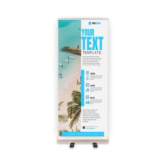 Retractable Banner Stand - P.O.P. Roll Up Banner Display - 81.5" X 33.5" - Banner Sign - Send Message For Custom Order