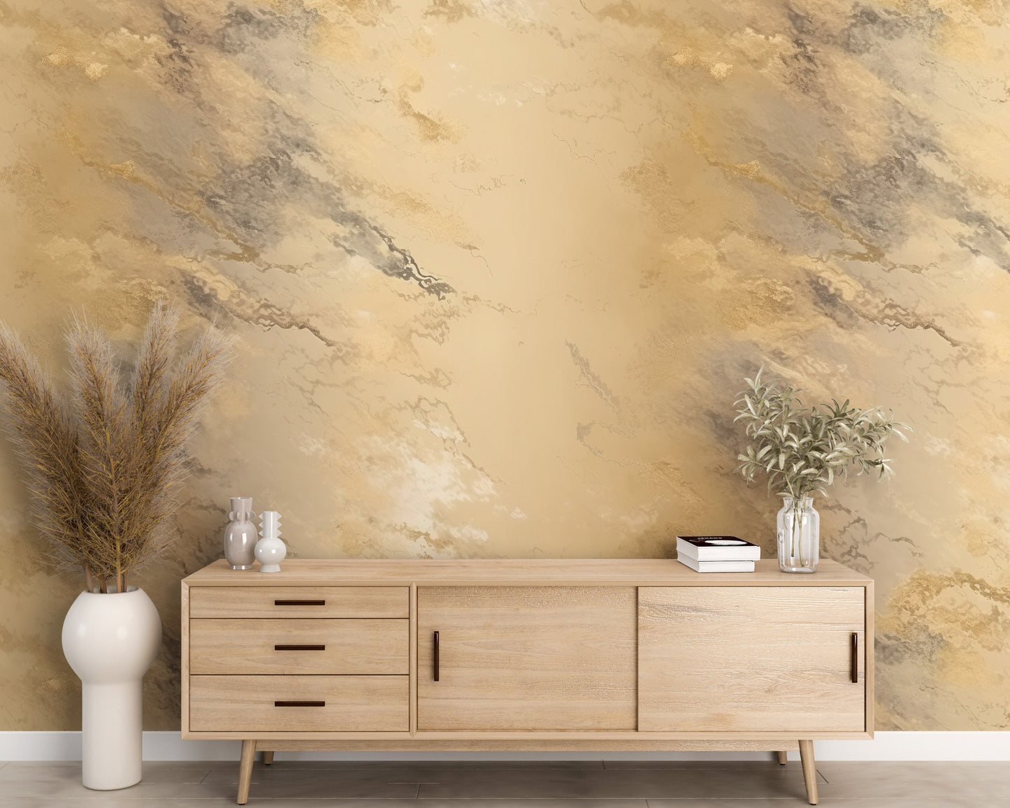 Gold Texture Background Removable Wallpaper- Peel & Stick, Reusable, Self Adhesive, 26" Panels, Easy Install, Seamless