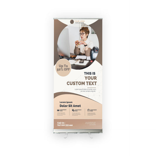 Retractable Banner Stand - P.O.P. Roll Up Banner Display - 78" X 31.5" - Banner Sign - Send Message To Customize