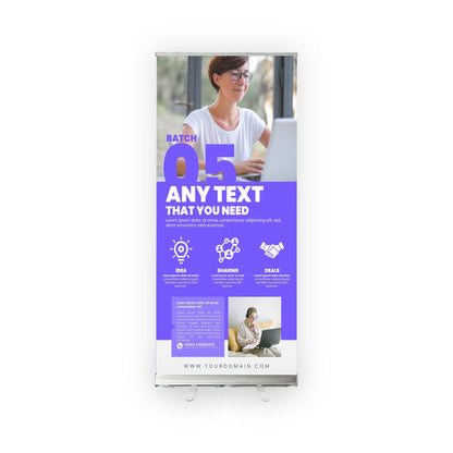 Retractable Banner Stand - P.O.P. Roll Up Banner Display - 78" X 31.5" - Banner Sign - Send Message To Customize