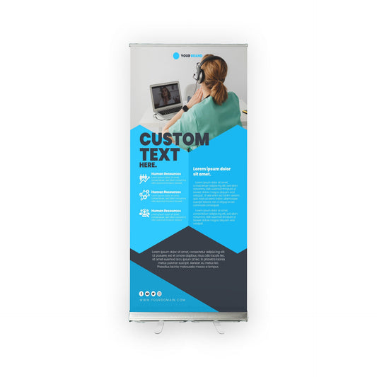 Retractable Banner Stand - P.O.P. Roll Up Banner Display - 78" X 31.5" - Banner Sign - Send Message To Customize