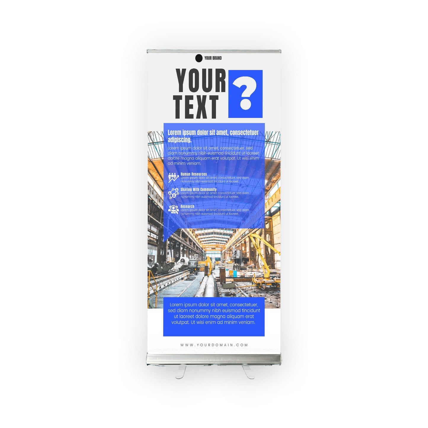 Retractable Banner Stand - P.O.P. Roll Up Banner Display - 78" X 31.5" - Banner Sign - Send Message To Customize