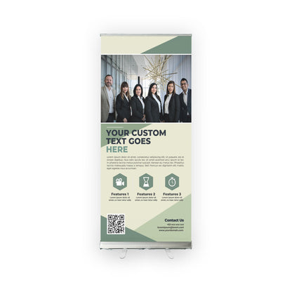 Retractable Banner Stand - P.O.P. Roll Up Banner Display - 78" X 31.5" - Banner Sign - Send Message To Customize