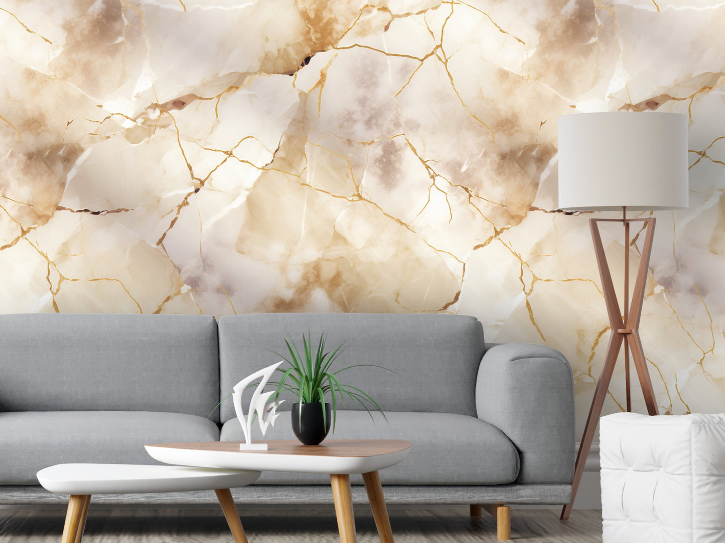 Removable Wallpaper, Beautiful Marble Design Orange Marble - Peel & Stick, Reusable, Self Adhesive, 26" Panels, Easy Install, Seamless