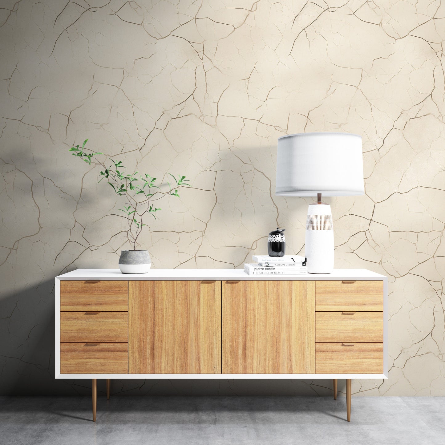 Removable Wallpaper, Marble Design Cream Marble - Peel & Stick, Reusable, Self Adhesive, 26" Panels, Easy Install, Seamless