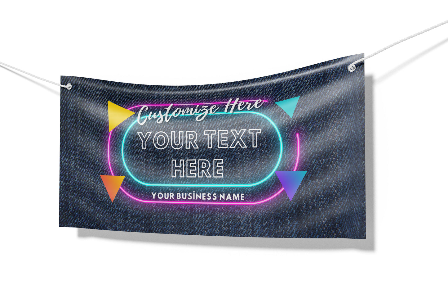 Custom Banner Display, Polyester/Vinyl  - Personalized Advertising Sign - Indoor/Outdoor - Image/Logo/Text - Heavy Duty, Building Banner