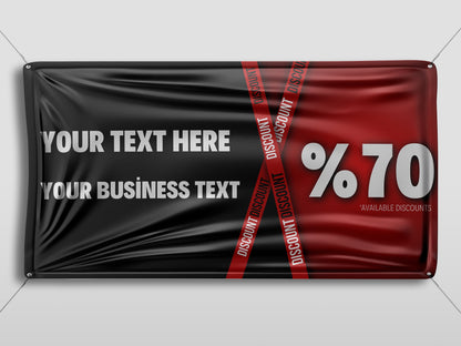 Custom Banner Display, Polyester/Vinyl  - Personalized Advertising Sign - Indoor/Outdoor - Image/Logo/Text - Heavy Duty, Building Banner