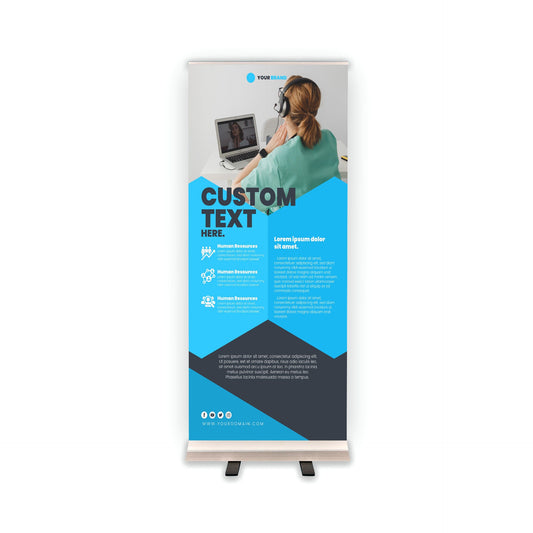 Retractable Banner Stand - P.O.P. Roll Up Banner Display - 81.5" X 33.5" - Banner Sign - Send Message For Custom Order