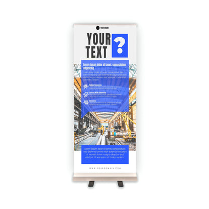 Retractable Banner Stand - P.O.P. Roll Up Banner Display - 81.5" X 33.5" - Banner Sign - Send Message For Custom Order