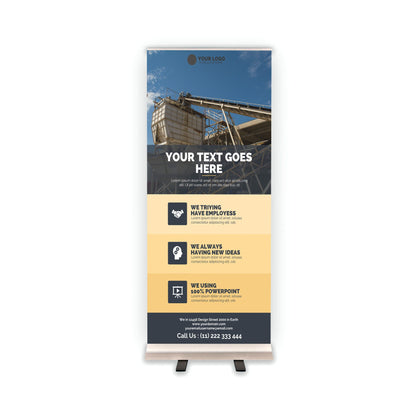 Retractable Banner Stand - P.O.P. Roll Up Banner Display - 81.5" X 33.5" - Banner Sign - Send Message For Custom Order