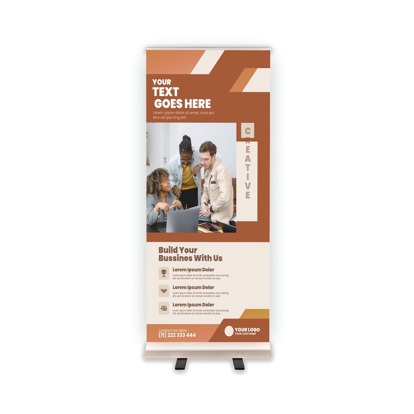 Retractable Banner Stand - P.O.P. Roll Up Banner Display - 81.5" X 33.5" - Banner Sign - Send Message For Custom Order