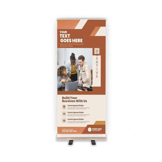 Retractable Banner Stand - P.O.P. Roll Up Banner Display - 81.5" X 33.5" - Banner Sign - Send Message For Custom Order