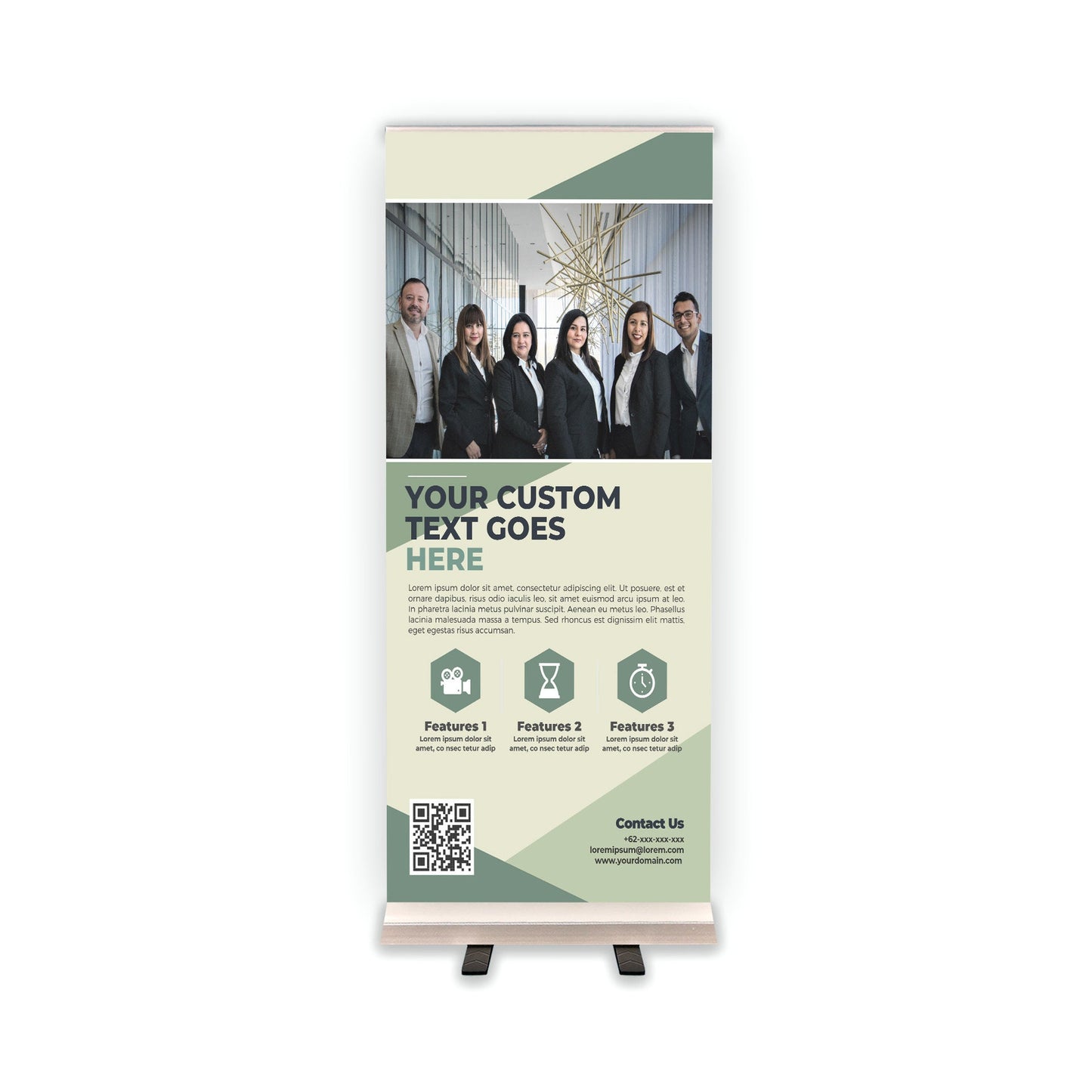 Retractable Banner Stand - P.O.P. Roll Up Banner Display - 81.5" X 33.5" - Banner Sign - Send Message For Custom Order