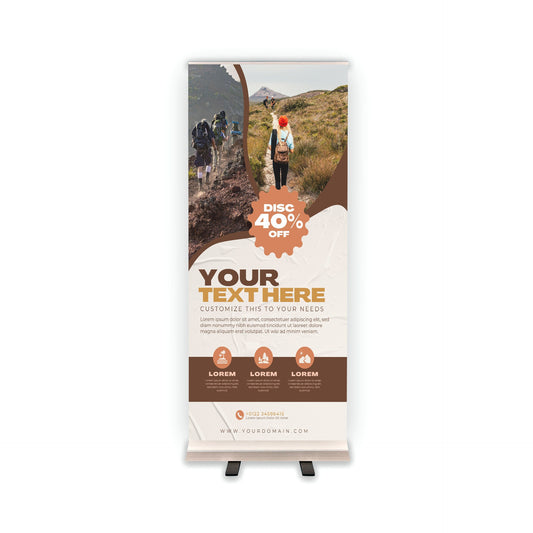 Retractable Banner Stand - P.O.P. Roll Up Banner Display - 81.5" X 33.5" - Banner Sign - Send Message For Custom Order