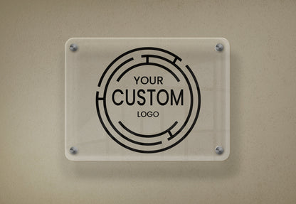 Custom Acrylic Business Sign - Personalized Plexiglass Name Plates for Offices and Companies - Custom Logo Signage