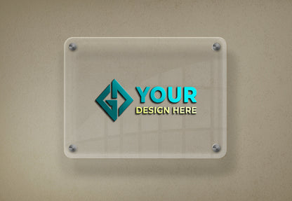 Custom Acrylic Business Sign - Personalized Plexiglass Name Plates for Offices and Companies - Custom Logo Signage