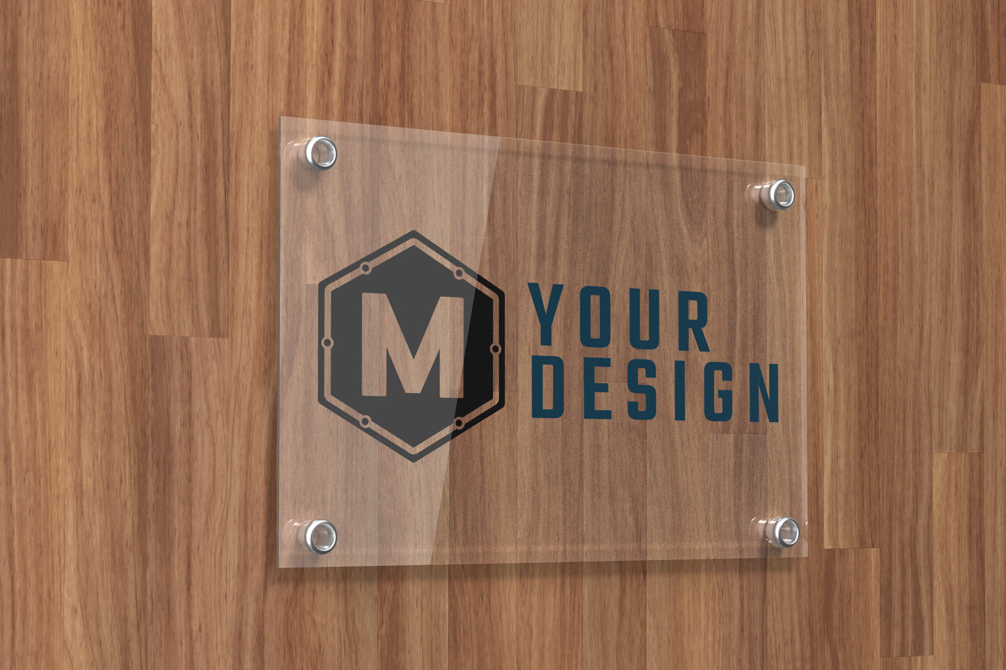 Custom Acrylic Business Sign - Personalized Plexiglass Name Plates for Offices and Companies - Custom Logo Signage