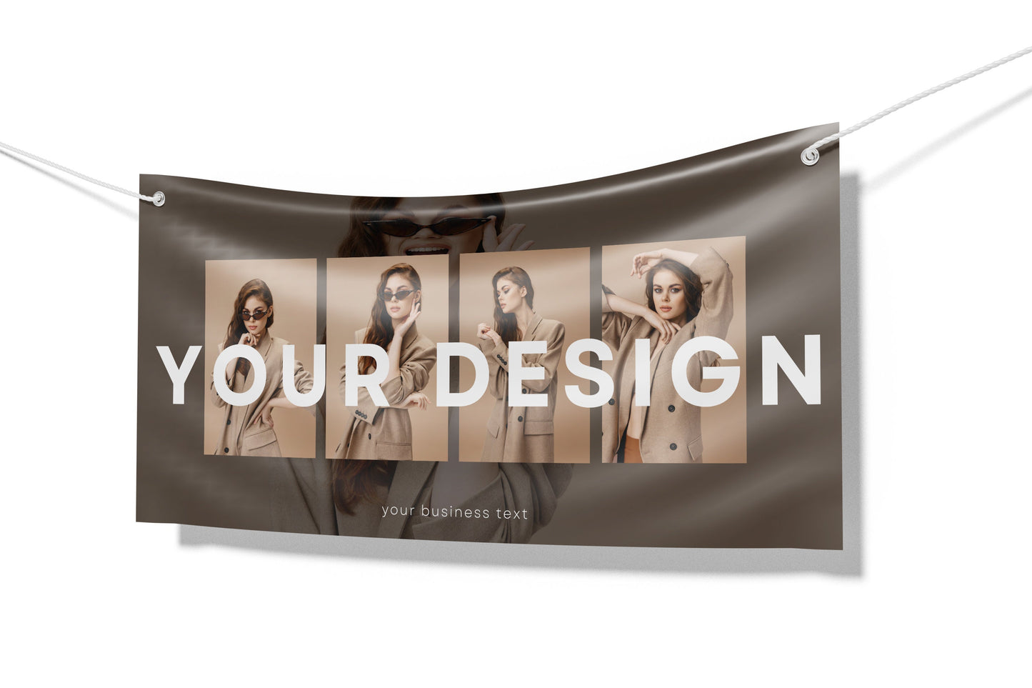 Custom Banner Display, Polyester/Vinyl  - Personalized Advertising Sign - Indoor/Outdoor - Image/Logo/Text - Heavy Duty, Building Banner