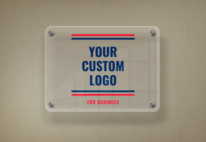 Custom Acrylic Business Sign - Personalized Plexiglass Name Plates for Offices and Companies - Custom Logo Signage