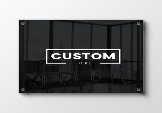 Custom Acrylic Business Sign - Personalized Plexiglass Name Plates for Offices and Companies - Custom Logo Signage