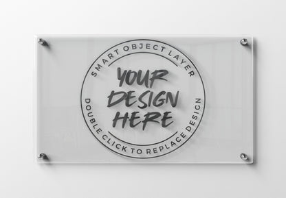 Custom Acrylic Business Sign - Personalized Plexiglass Name Plates for Offices and Companies - Custom Logo Signage