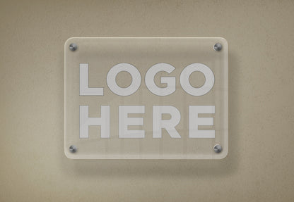 Custom Acrylic Business Sign - Personalized Plexiglass Name Plates for Offices and Companies - Custom Logo Signage