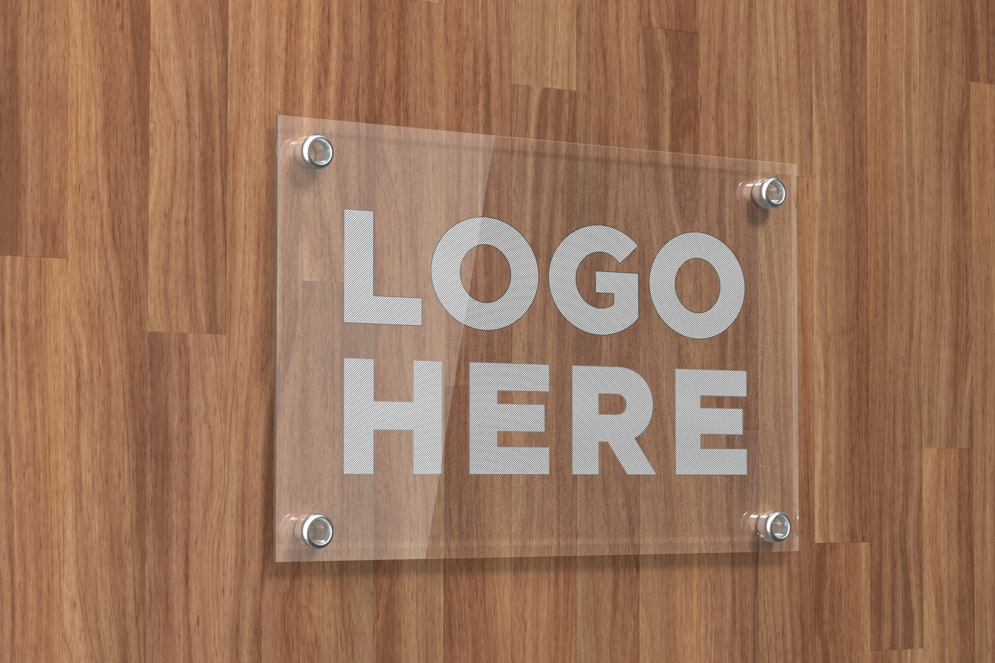 Custom Acrylic Business Sign - Personalized Plexiglass Name Plates for Offices and Companies - Custom Logo Signage